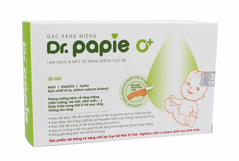 Rơ lưỡi Dr Papie là sản phẩm được nhiều bà mẹ Việt tin dùng