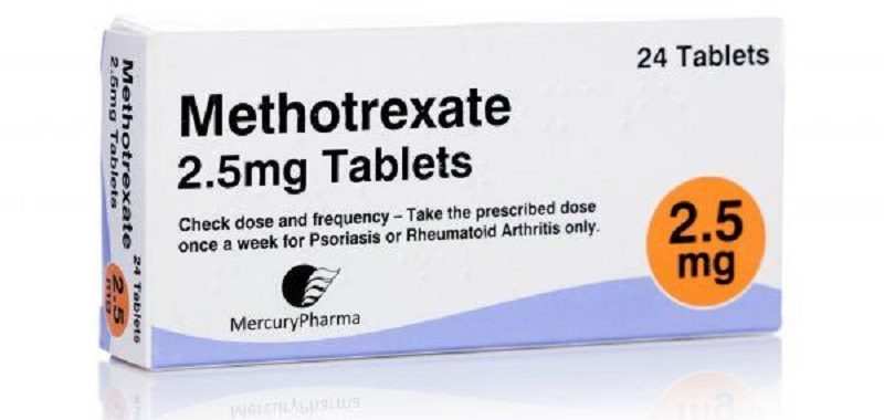Mọi thuốc chứa thành phần floctafenin đều xảy ra tương tác với Methotrexate