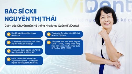 Bác sĩ CKII Nguyễn Thị Thái - Nha khoa ViDental