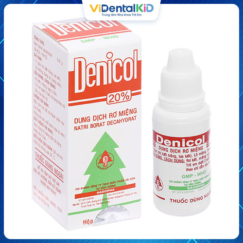 Rơ lưỡi cho trẻ sơ sinh bằng dung dịch Denicol