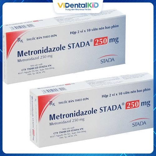 Bị sưng nướu răng uống thuốc gì - Metronidazol Stada