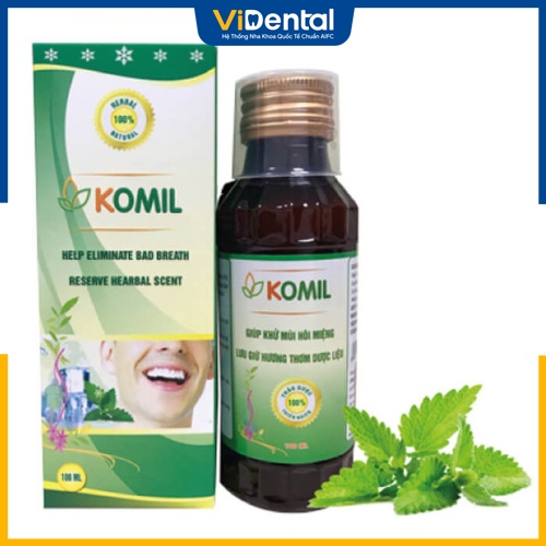 Thuốc trị hôi miệng Komil được chiết xuất từ thành phần tự nhiên